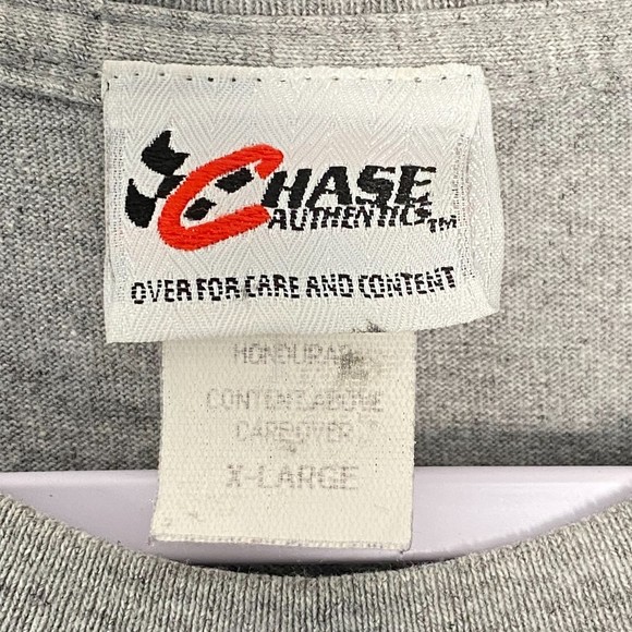 Chase Authentics NASCAR Jimmie Johnson Tee Shirt Mens Size XL Heather Gray - Picture 4 of 5